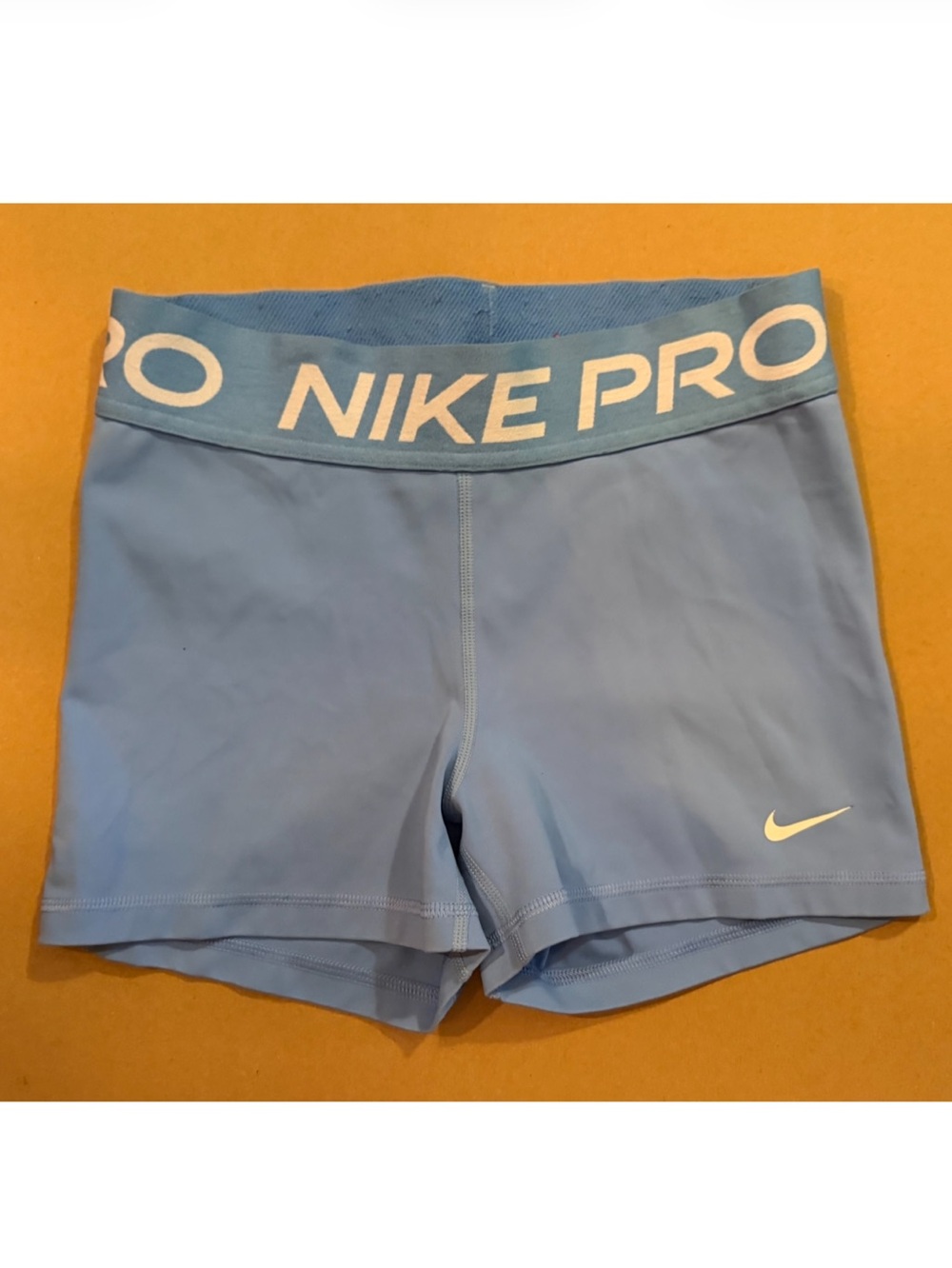 Nike Pro Light Blue Women's Athletic Shorts